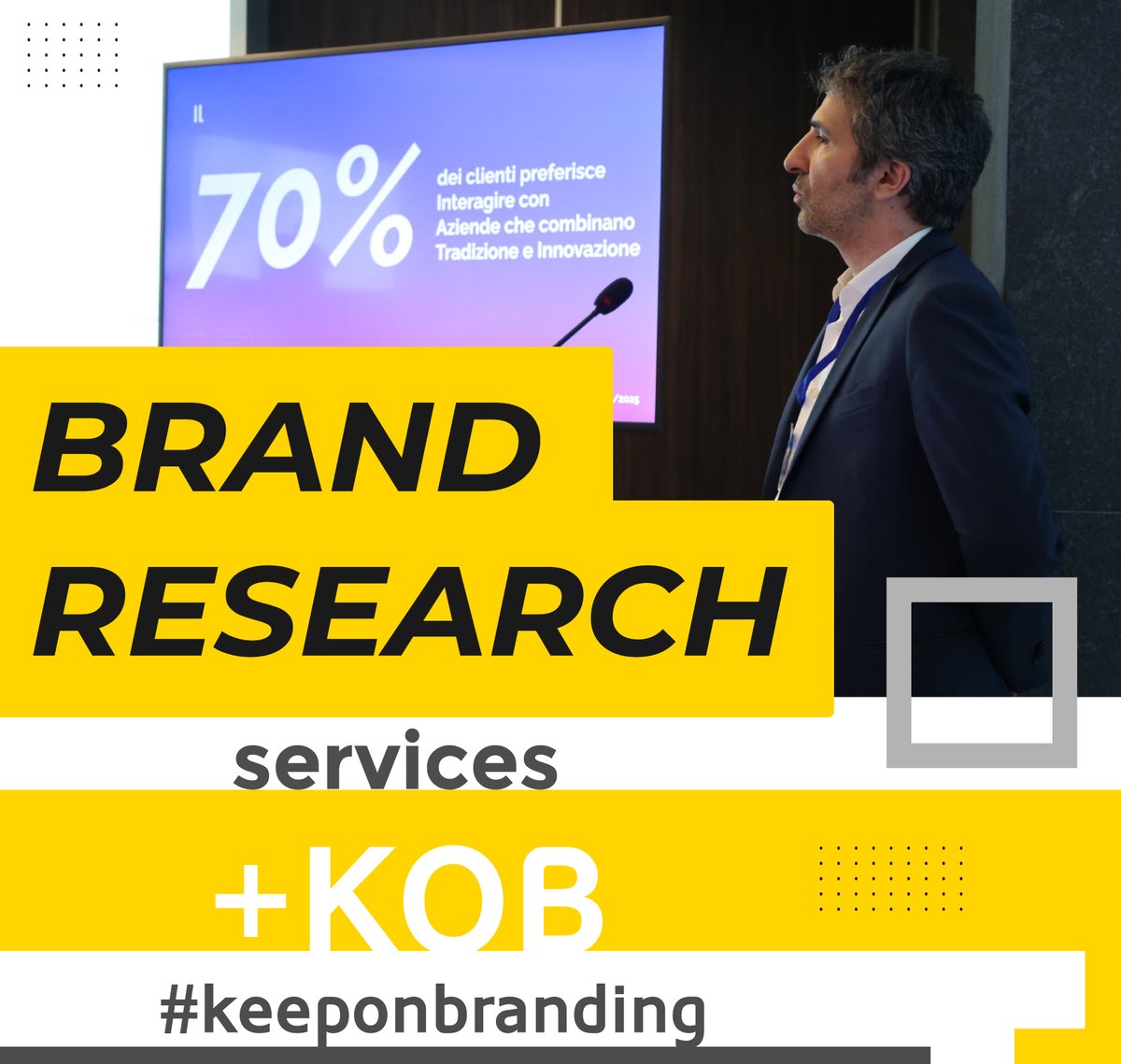 KOB - Keep On Branding srl offre servizi di ricerca su trend e insight della #brandstrategy, #brandmarketing, #sviluppoaziendale, #digitalstrategy, #communication e #martech.

Scopri di più sul nostro sito: keeponbranding.com