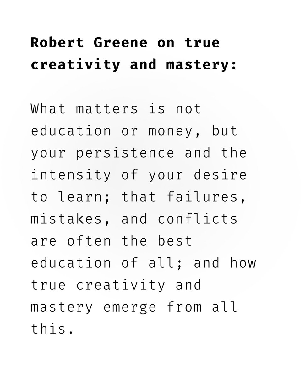 Robert Greene on true creativity and mastery: