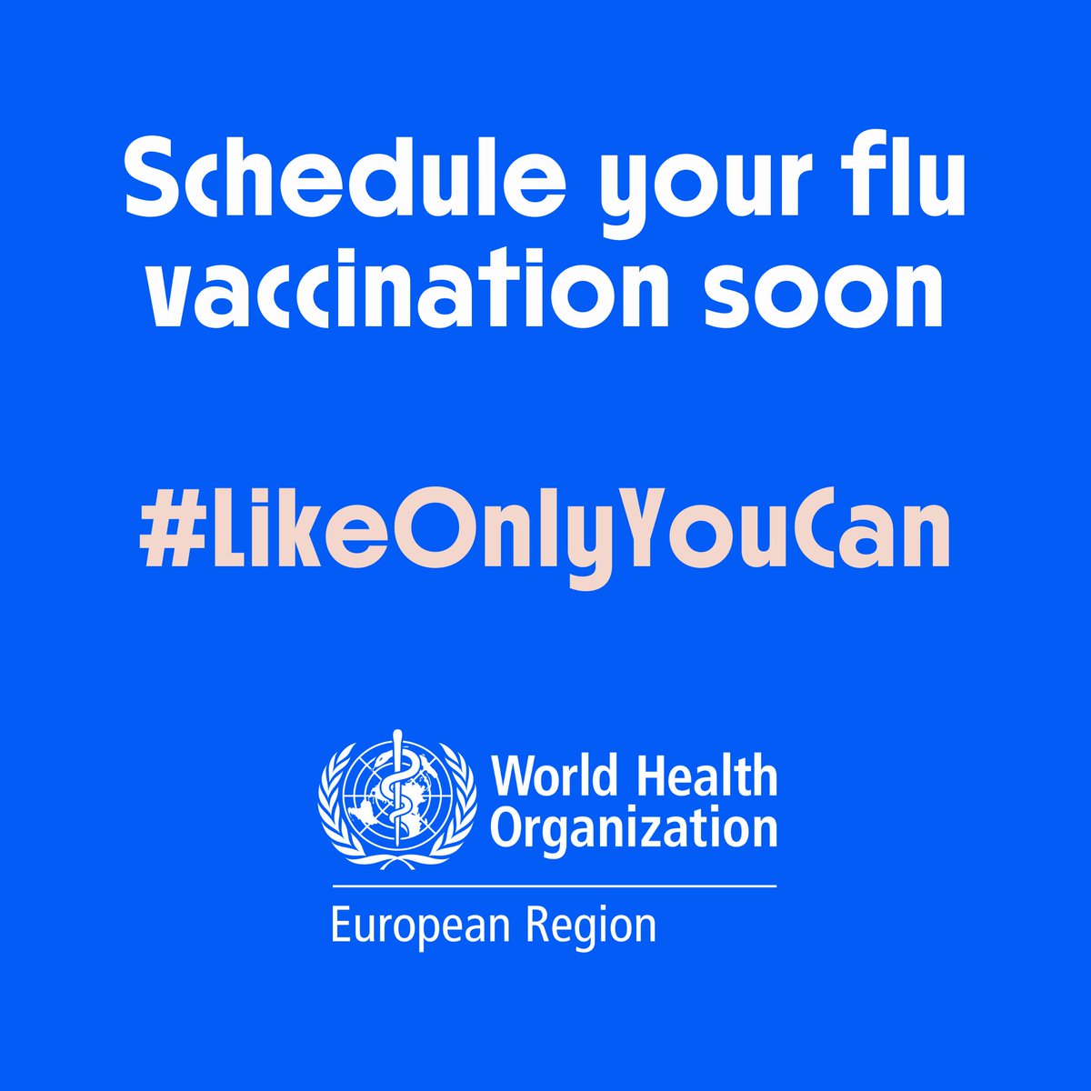 WHO_Europe's tweet photo. Have an autoimmune condition?
You could get severe influenza.
Schedule your flu vaccination soon - #LikeOnlyYouCan https://t.co/BpFx73fe0S