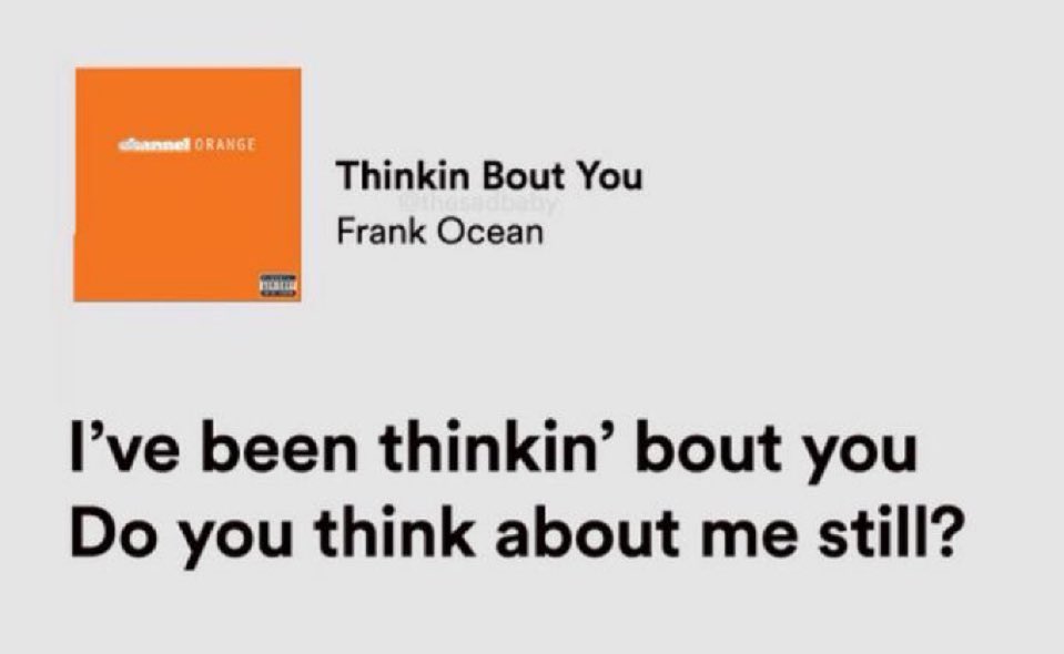 thesadbaby's tweet image. frank ocean.