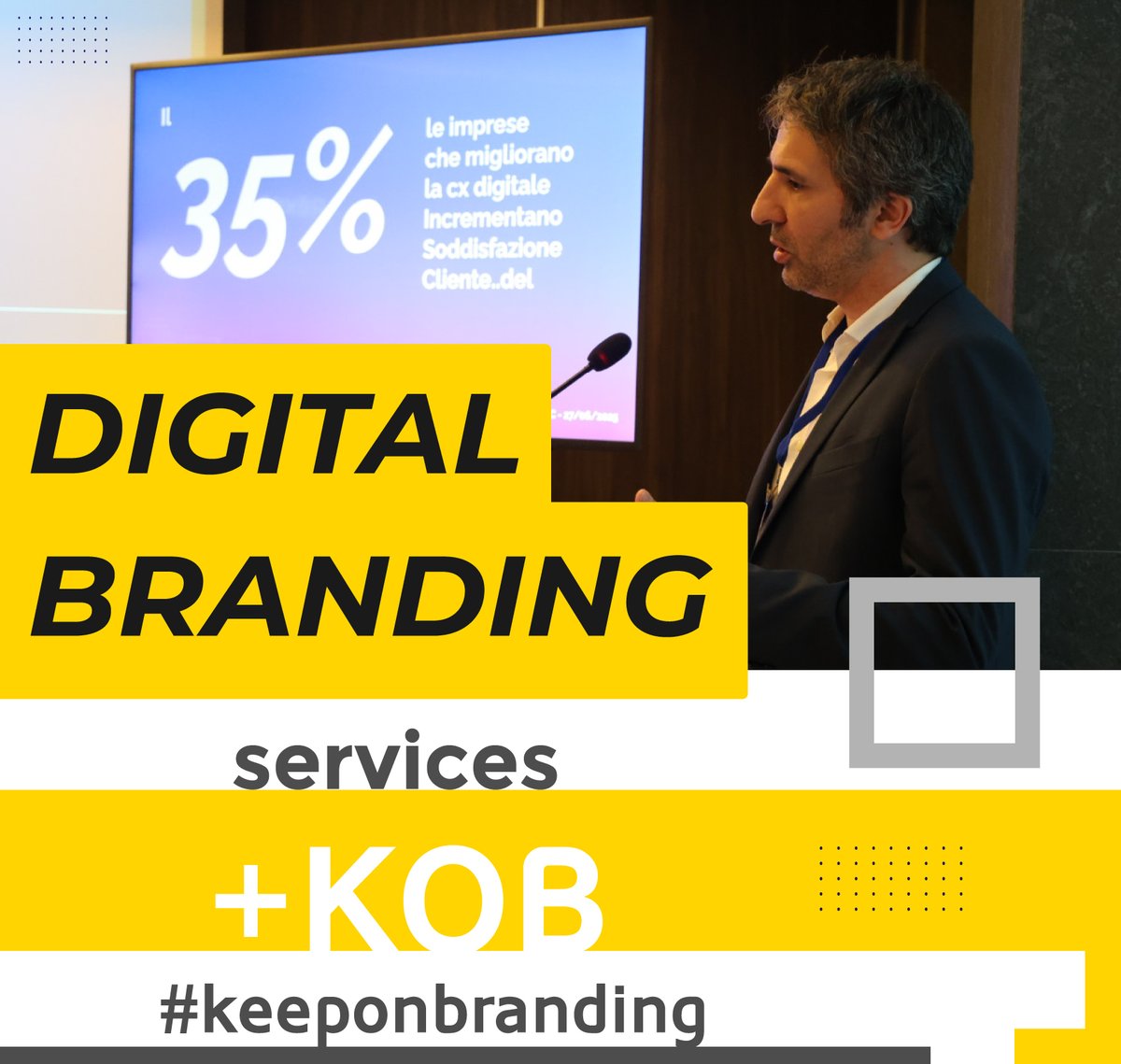 KOB - #KeepOnBranding srl offre servizi per il #digitalmarketing, il marketing technology e costruzione e gestione del #brand digitale.

Scopri di più sul nostro sito: keeponbranding.com

#martech #digitalbrand #digitalbranding #digitalcommunication #ecommerce #branding