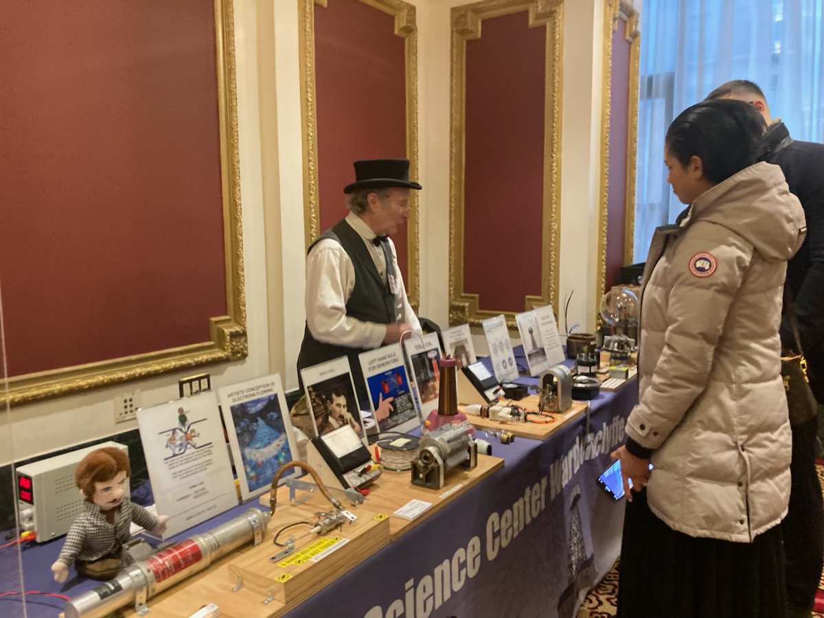 teslascience's tweet image. Proud to celebrate Jane Alcorn and Steve Matza of Tesla Science Center at Wardenclyffe, honored this weekend at the Tesla Spirit Award Conference in NYC for their dedicated service—part of the Tesla Foundation Conference celebrating Nikola Tesla’s 170th birthday year.