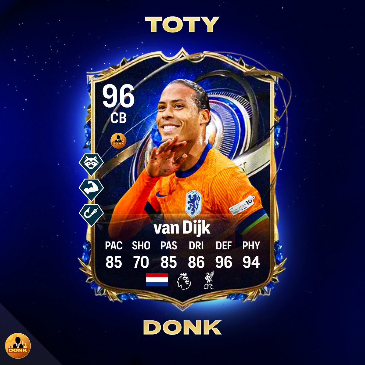 Futdonk's tweet image. 🚨💣💣 FULL MENS TOTY XI 🔥🔥

• 🇮🇹 Donnarumma 
• 🇫🇷 Kounde 
• 🇫🇷 Saliba 
• 🇳🇱 VVD 
• 🇵🇹 Mendes 
• 🇪🇸 Pedri 
• 🇵🇹 Vitinha 
• 🏴󠁧󠁢󠁥󠁮󠁧󠁿 Rice 
• 🇫🇷 Mbappe 
• 🇫🇷 Ousmane 
• 🇳🇴 Haaland

Who got ROBBED then??? 👀 #fc26