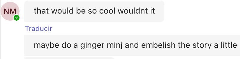 Not my boss also coming for Ginger Minj