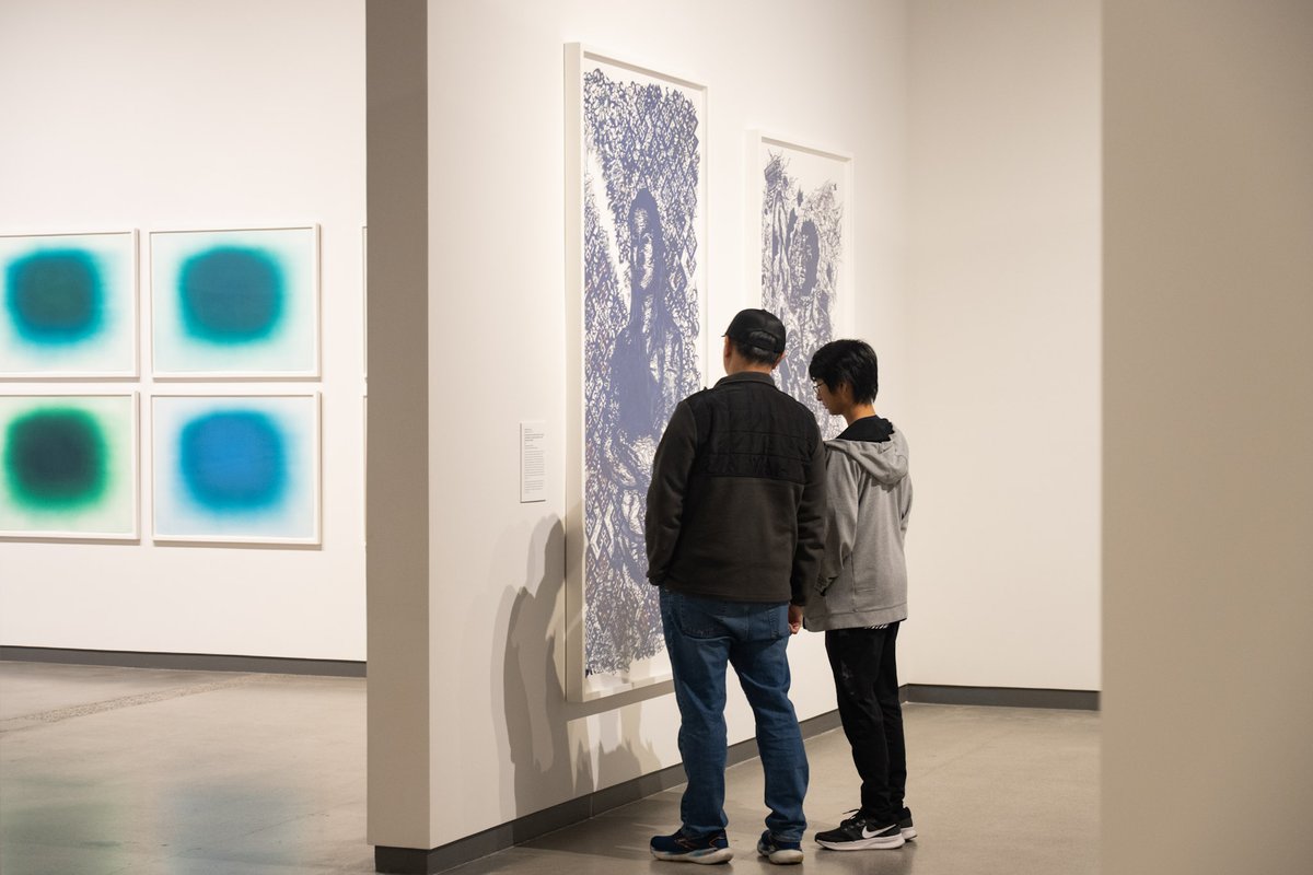 WSUArtMuseum's tweet photo. Welcome back! The museum reopens Tues 1/13 at 10am with “Anish Kapoor: Dissolving Margins” + “Color Outside the Lines”. Open: Tues–Sat | 10–4 | Free | See you in the galleries. https://t.co/V7qMFToioe #WSUPullman #WSUartmuseum #GoCougs @anishkapoor_art https://t.co/9KWf2aSX8B