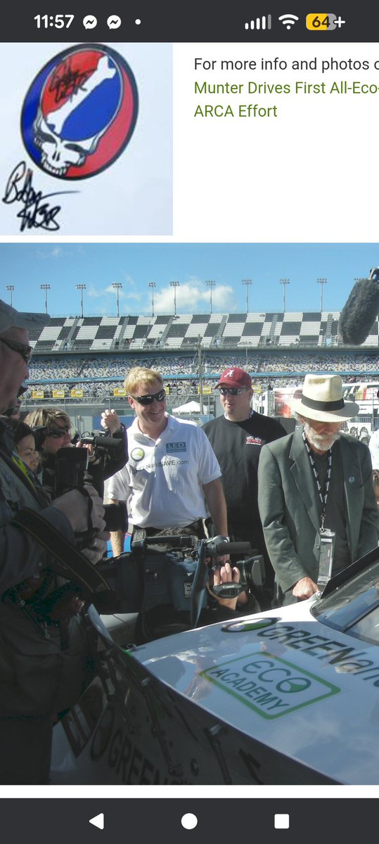 Sustainable_CS's tweet photo. Rest in Peace Bob Weir. Back in 2010, I had the tremendous honor of meeting one of the greats! Article: Music Legend Bob Weir joins Leilani Münter and GREENandSAVE at DAYTONA
 https://t.co/10uPtFqXxb
#bobweir https://t.co/AxDE8TLFOs