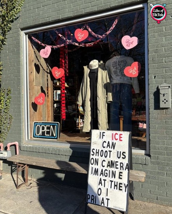 libsoftiktok's tweet image. ATTENTION ANYONE IN KANSAS CITY, MISSOURI

This store has signs saying "F*ck ICE" and suggests ICE is m*rdering people for no reason.

They probably don’t want your business… send this to everyone you know in the area!