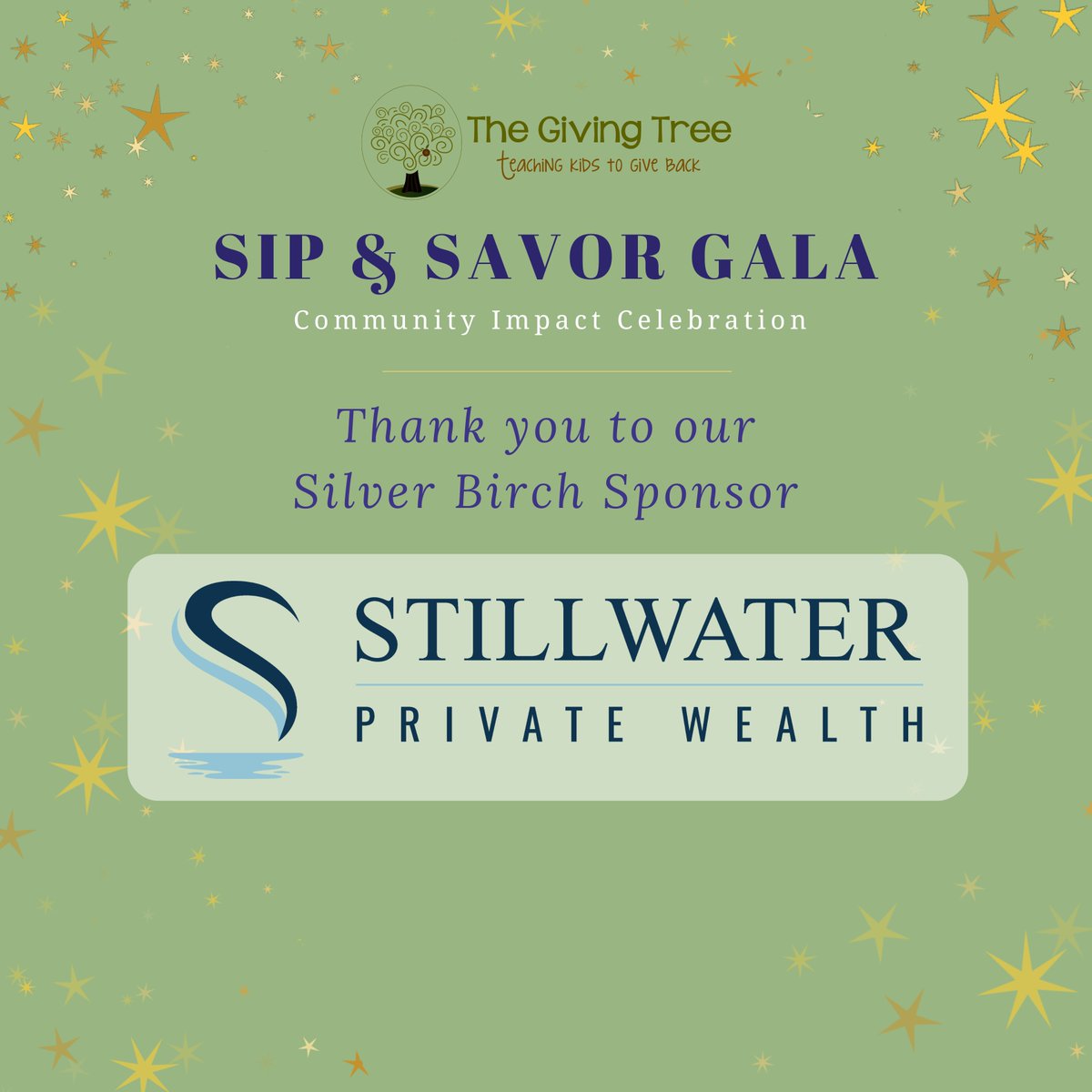 We are excited to announce Stillwater Private Wealth as a Silver Birch Event Sponsor of our #SipandSavorGala2026! stillwaterwealthmgt.com
Join us Saturday, January 31st for an evening of dinner, dancing and celebrating! bit.ly/3NgjQZ4 #grateful #loveoursponsors