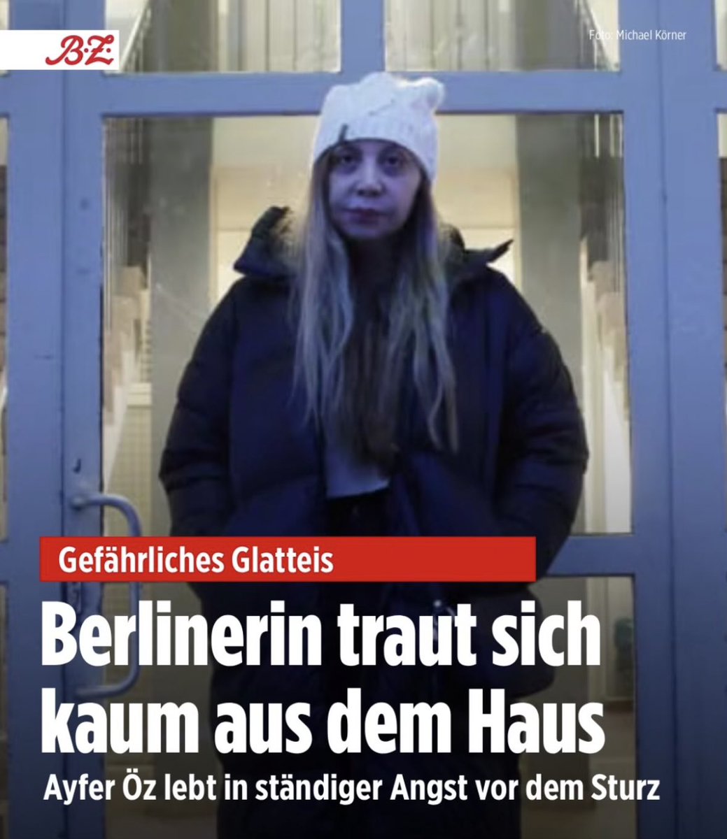 queru_lant's tweet image. In ihrem Heimatland müsste Ayfer Öz nicht in ständiger Angst vor einem Glatteis-Sturz leben.