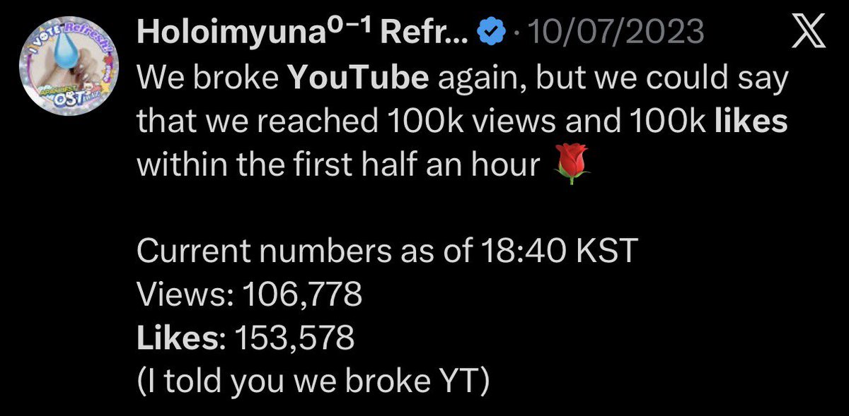 zbsae's tweet image. youtube likes:
in bloom - 153k (30 minutes)
freak alarm - 121k (8h25)

the concept of flexing youtube ads 😭😭😭