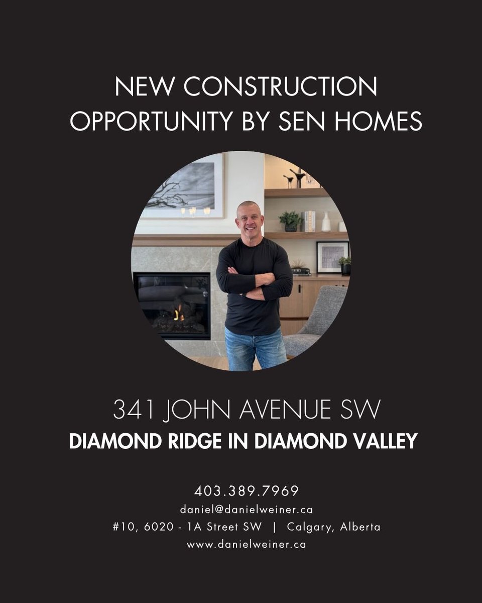 danielweineryyc's tweet photo. Welcome to 341 John Avenue SW in beautiful Diamond Valley,  a stunning new-build custom bungalow by SEN Homes!

✔️ 1,063 sq ft
✔️1 bed + flex room
✔️2 baths
✔️ Double garage
✔️ Estimated completion Summer 2026 ☀️ 

$634,900 

https://t.co/5oD2OZinGd 𝙩𝙤 𝙫𝙞𝙚𝙬 𝙡𝙞𝙨𝙩𝙞𝙣𝙜 https://t.co/5YOFDoQiXq