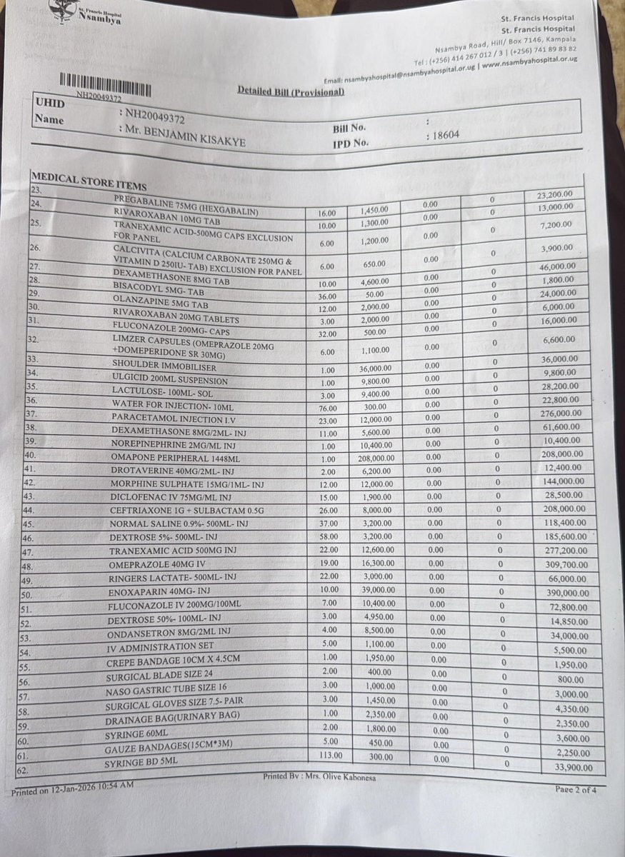 Muhizi_iM's tweet photo. Our friend @mukalege who has been struggling with Ano-Rectum prostate cancer has today morning lost his dear life at Nsambya hospital but his family isn’t able to clear the hospital bill right now 
I hope you help us clear the bill which is now at 3M https://t.co/cyCOrQkAvJ