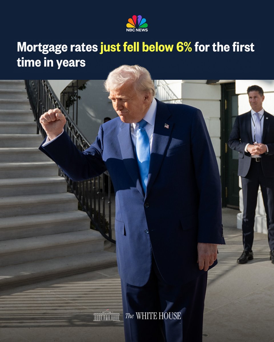 WhiteHouse's tweet image. PRESIDENT TRUMP IS BRINGING THE AMERICAN DREAM BACK 🇺🇸🏠