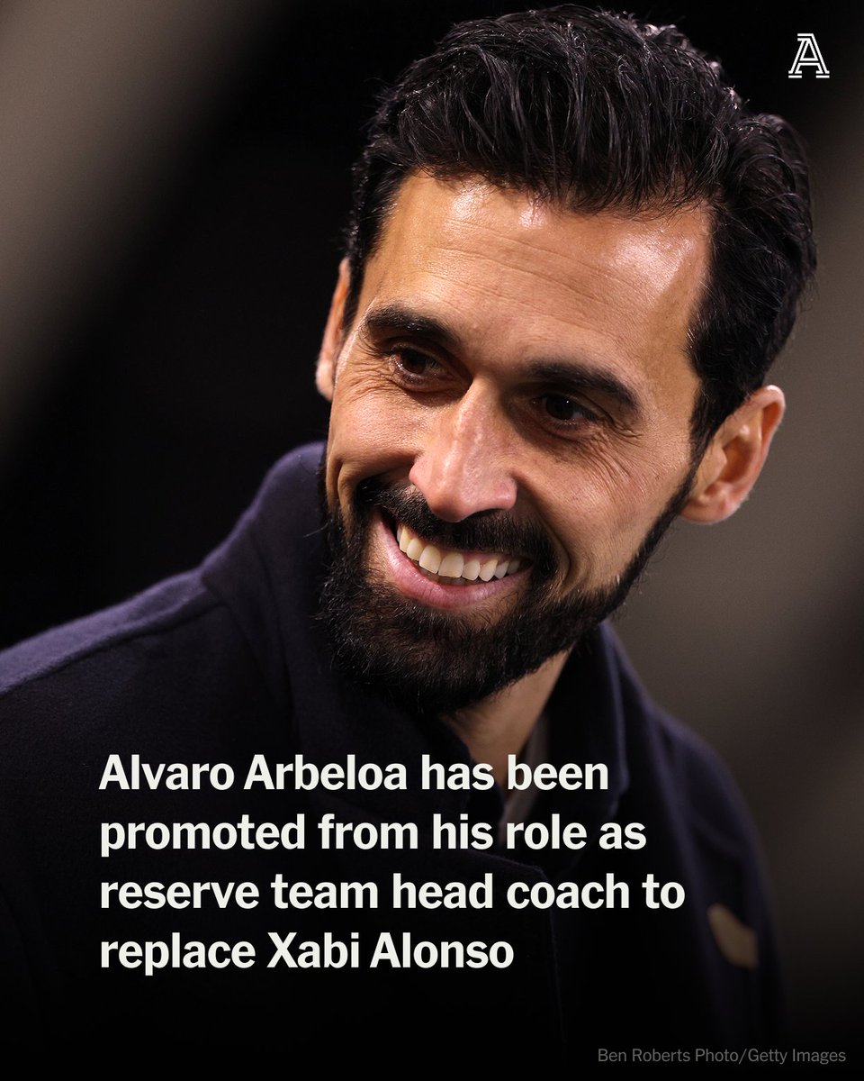 TheAthleticFC's tweet image. Alvaro Arbeloa, the former Real Madrid defender, has been promoted from his role as reserve team head coach to replace Xabi Alonso.

More from @MarioCortegana, @Millar_Colin &amp;amp; @dermotmcorrigan 

🔗 nytimes.com/athletic/68727…
