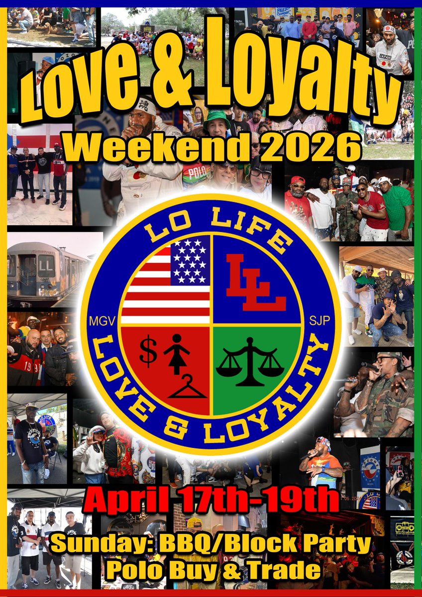 lolifemiami's tweet photo. Love And Loyalty Weekend 2026 is locked in for Friday - Sunday April 17th to 19th in Orlando, FL 👆👆 Make plans now each weekend is a movie!!
Stay tuned for more announcements https://t.co/jl767l6Hd7