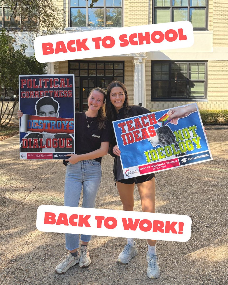 WELCOME BACK, PATRIOTS!

BACK TO SCHOOL 🟰 BACK TO WORK 

The Spring Semester has officially begun &amp; we are ready to WORK. 

🇺🇸🪩 

<a href="/tpusastudents/">TPUSA Students</a> <a href="/TPUSA/">Turning Point USA</a>