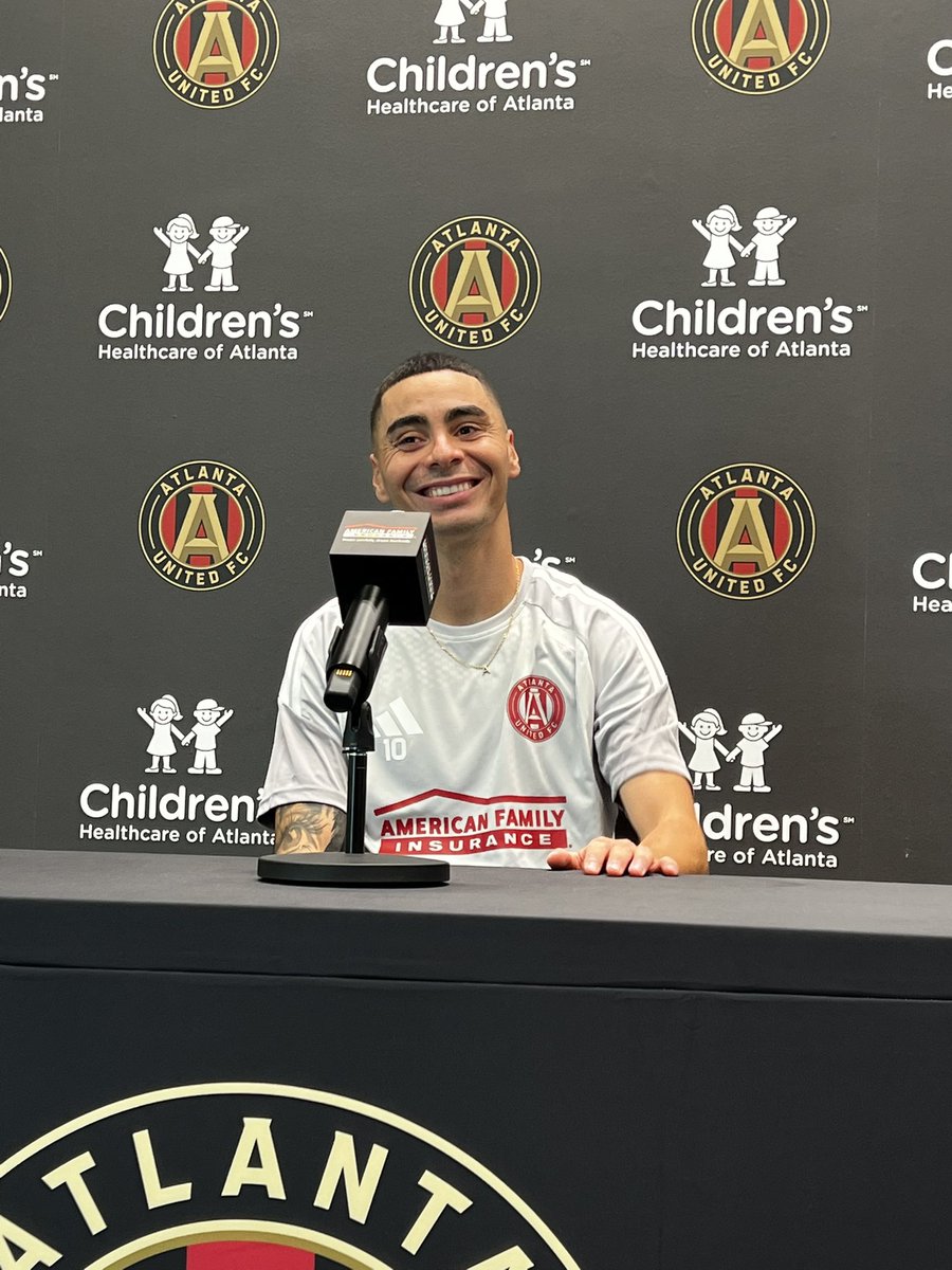 ATLPilgrim's tweet photo. Miguel Almiron said Tata’s return will help him &amp; the whole team/city. Noted Tata’s experience will help every player grow but emphasized how great of a person Tata is.

Said Tata knows how much he enjoys that free roaming role, and knows he, LL, &amp; Alexey will work well under him https://t.co/WhEYV7NjGR
