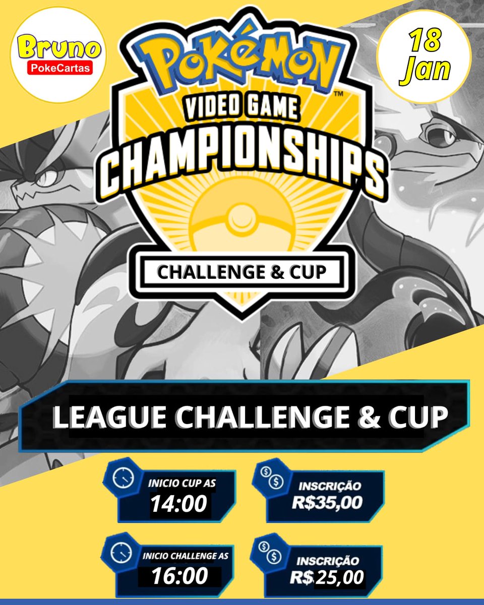 Chegou a hora! 

Bora correr atrás dos pontinhos, aproveitar a Regulation e colocar a resenha Pokémon em dia com a galera 🔥🏆

Dobradinha na loja Bruno Pokecartas, no Carioca Shopping - Rio de Janeiro!

#Pokemon #VGC #PokemonScarletViolet @playp