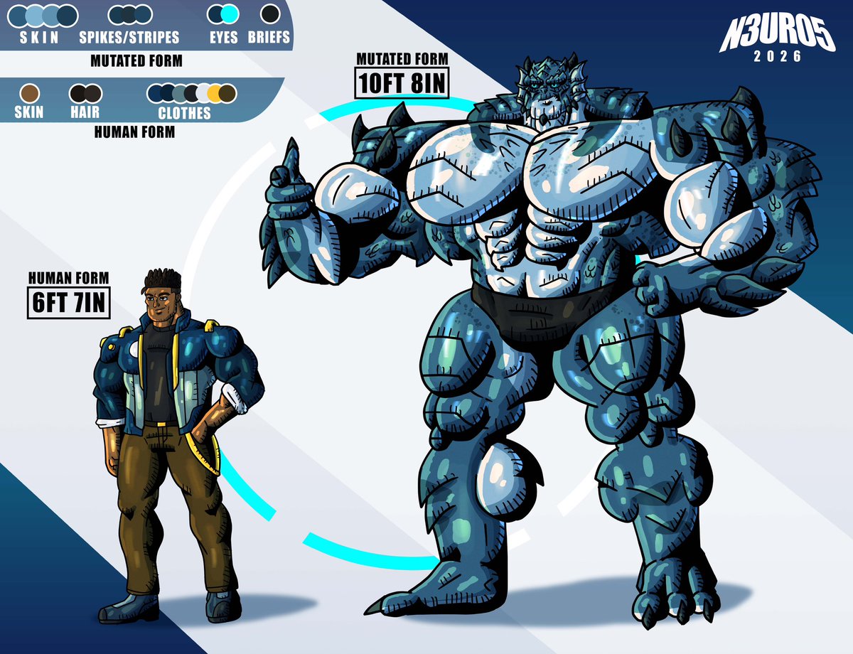 The official new ref sheet of Neuros is here! 💪