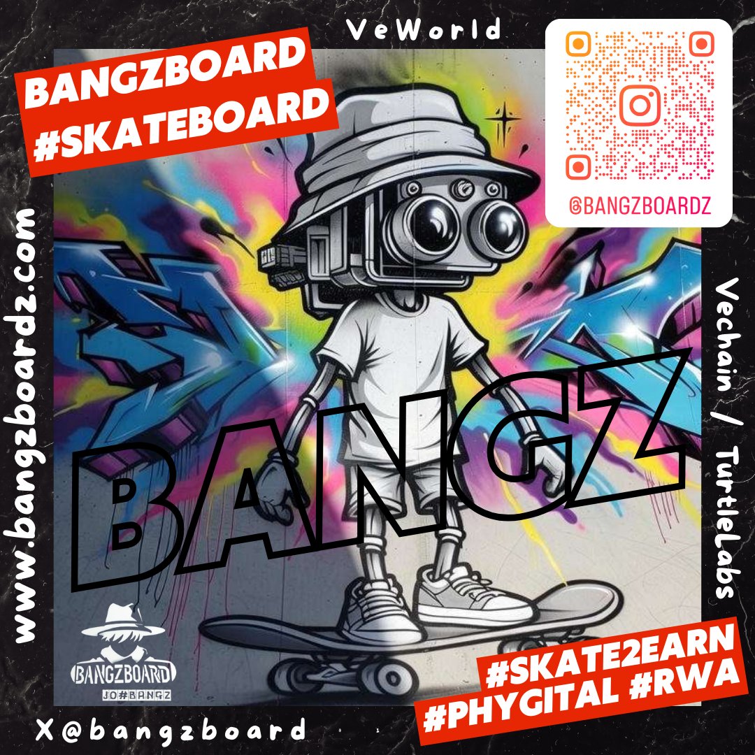 BangzBoard's tweet image. 🚨 BANGZBOARD Webshop! 🚨

🛹💥 Skaters &amp;amp; #Web3 fans, grab your #phygital skateboards powered by VeChain! 💥🛹

Original #BANGZ designs: Stylish boards for 10 000 $VET

Shop now: bangzboardz.com 

#Skate #Web3 #VeChain #BANGZ #Skate2earn #Skatelife #SK8 #RWA #Tokenization