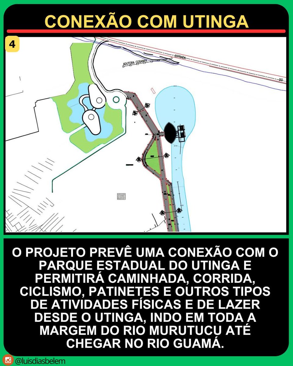 luisaugustoblog's tweet photo. 🌳 VEM AÍ O PARQUE ECOLÓGICO DO RIO MURUTUCU! 🍃

Você sabia que Belém está ganhando um novo parque em área verde? 
O Parque Ecológico do Rio Murutucu já está com as obras avançadas e promete se tornar um dos maiores espaços de lazer, esporte e preservação ambiental da cidade. https://t.co/BQlwX0jnCW