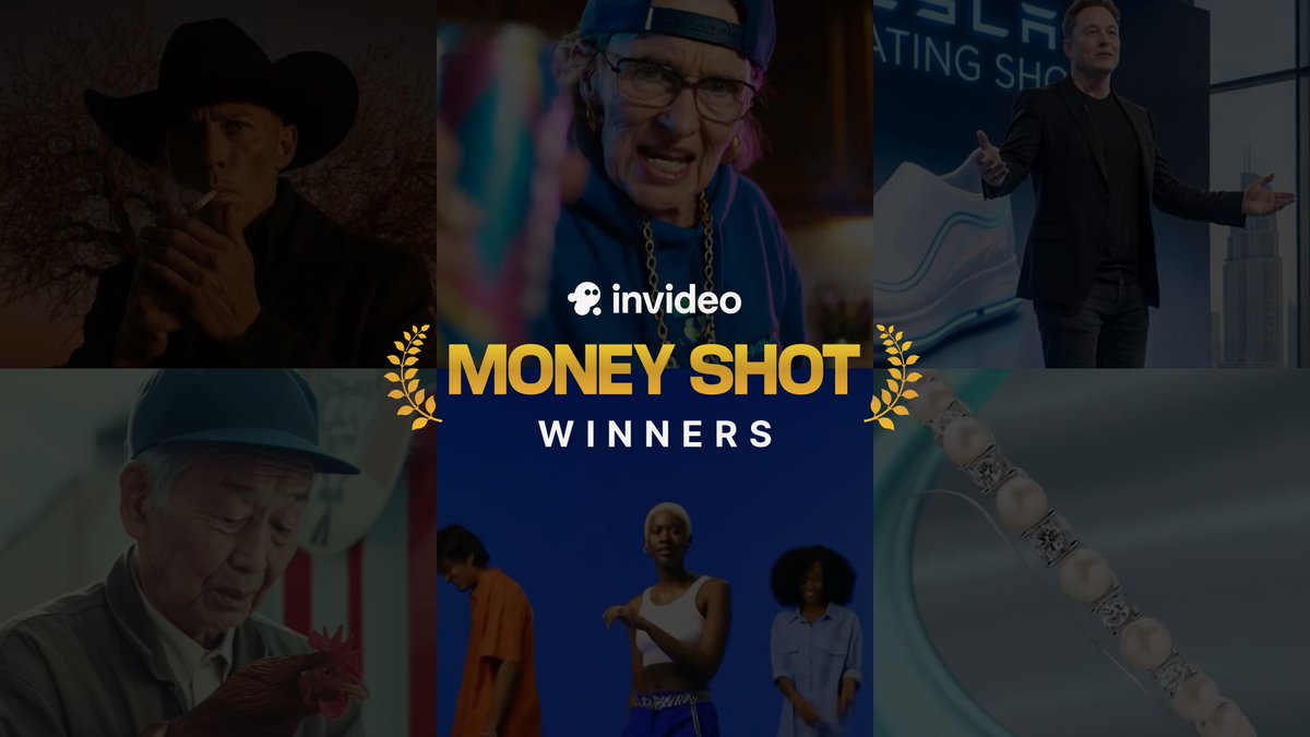 The wait is over - the invideo Money Shot Challenge winners have arrived!

Firstly, a huge thank you to everyone who participated. We’ve spent the last few days pouring through thousands of incredible submissions, and the level of talent was mind-blowing. 

After much