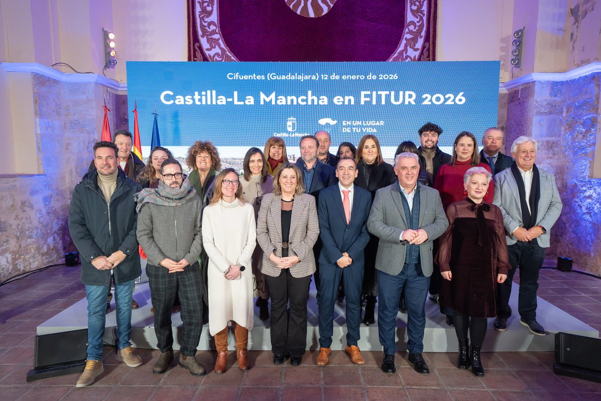 ´GUADALAJARA, SENSACIONES ÚNICAS´, LA APUESTA DE LA DIPUTACIÓN PARA FITUR 2026

El presidente de la <a href="/dipuguadalajara/">Diputación de Guadalajara</a>, José Luis Vega, ha participado hoy en Cifuentes en el acto de presentación del estand de Castilla-La Mancha para la próxima edición de <a href="/fitur_madrid/">FITUR</a>.