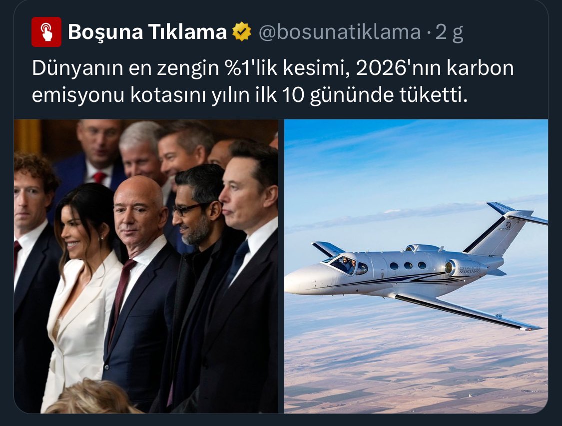 drdaisyy's tweet photo. %1 özel jetlerle gökyüzünü delerken,
geri kalan %99

📌Tarımı,hayvancılığı bitirsin; inekler dünyayı ısıtıyormuş 
📌Yapay  et yesin 
📌Geri dönüşüm sosuyla plastik kıyafetler giyinsin
📌 Kendi karbonunu saysın, şirketlerin bacasına bakmasın
📌 Sessiz olsun; buna da “iklim bilinci” densin 
Öyle mi?

Hadi oradan !

#adımadımiyiye