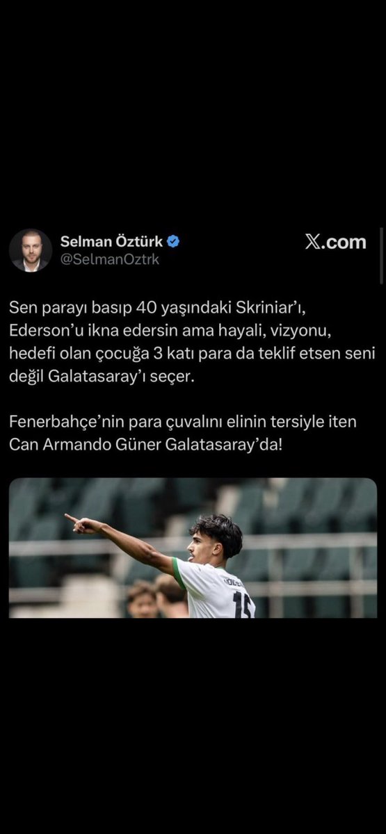 Aldığım duyumlara göre delikanlı adam pembe poşet giymez deyip gesenin teklifini reddedip , hayalindeki takım FENERBAHÇE yi seçmiş 💙💛💙💛💙