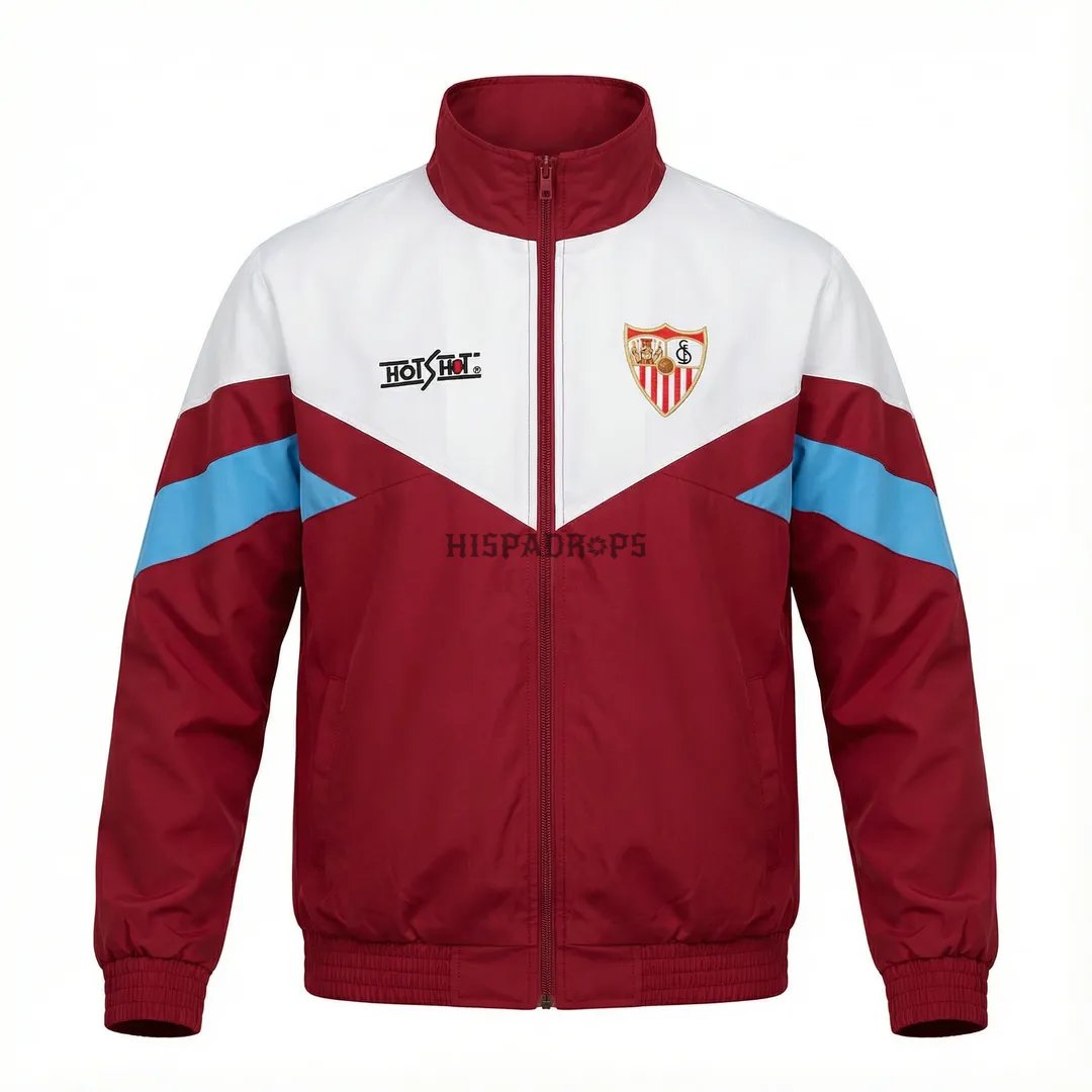 Si gana hoy el #SevillaFC sortearemos una chaqueta como esta entre todos los que den RT🔁

La nueva chaqueta retro lo merece!
