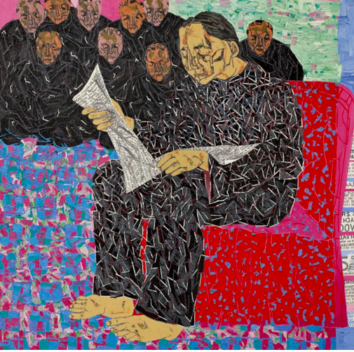 msabine900's tweet photo. #ArpitaSingh #India
Arpita Singh (b. 1937)
THE LISTENERS, 2010
Oil on canvas https://t.co/jeuFu9KGqW