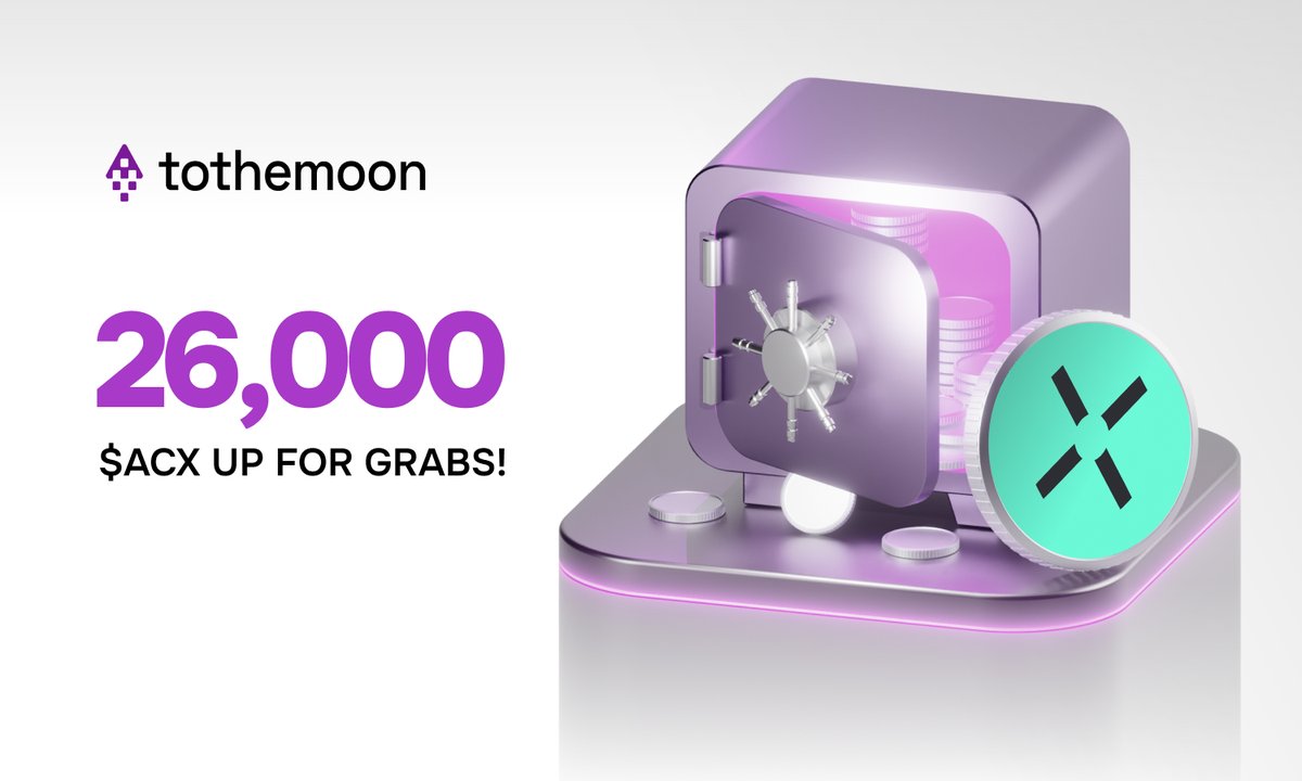 2themoon_global's tweet image. 🔄 $ACX Airdrop Is LIVE on #Tothemoon!

We’re sharing 26,000 $ACX, the token powering Across Protocol and its cross-chain ecosystem.

Join in and take part: go.tothemoon.com/airdrop_ACX