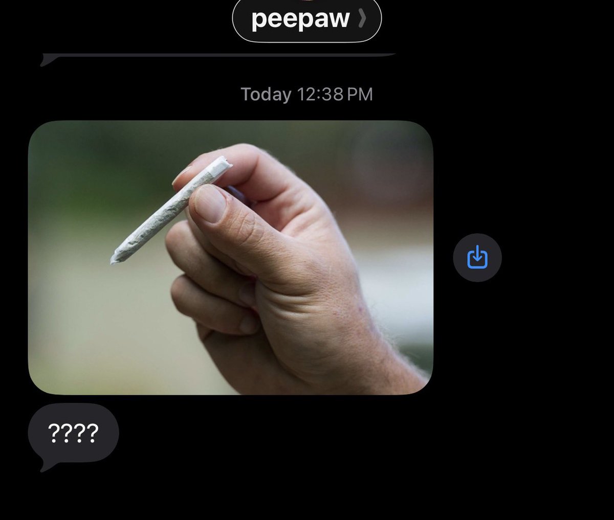 magsbg_'s tweet photo. this is my dad’s way of asking me to bring down a j (he can’t even smoke it’s for my mom) https://t.co/sNoi737EQD