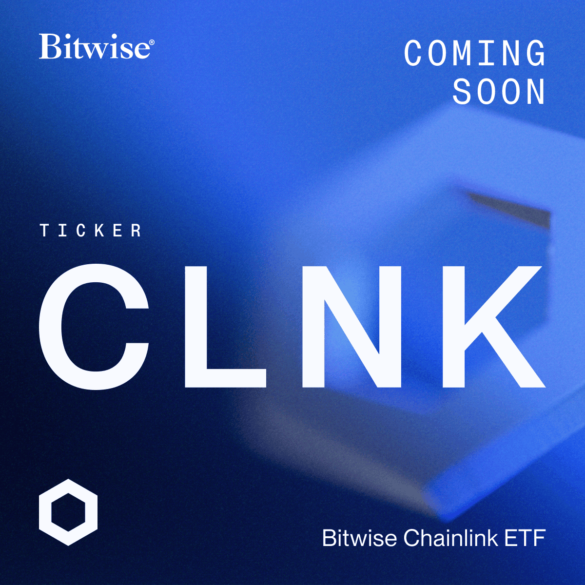 COMING SOON: Bitwise Chainlink ETF (ticker: $CLNK)