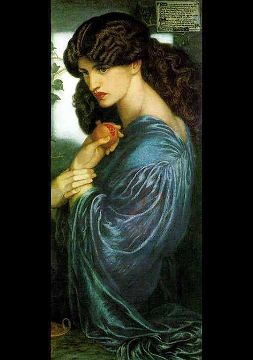 ダンテ・ゲイブリエル・ロセッティ『プロセルピナ』1873-1877年 テート