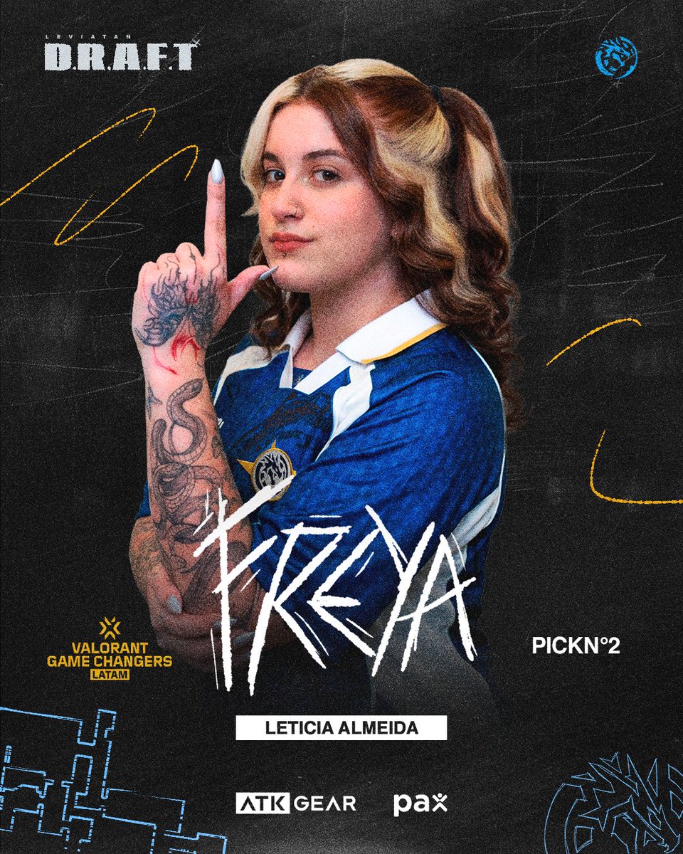 LeviatanGG's tweet image. BEM-VINDA @freyavlr 🇧🇷

Diretamente do Brasil, Freya se junta à LEVIATÁN para competir no #VALORANTGameChangers 🤩