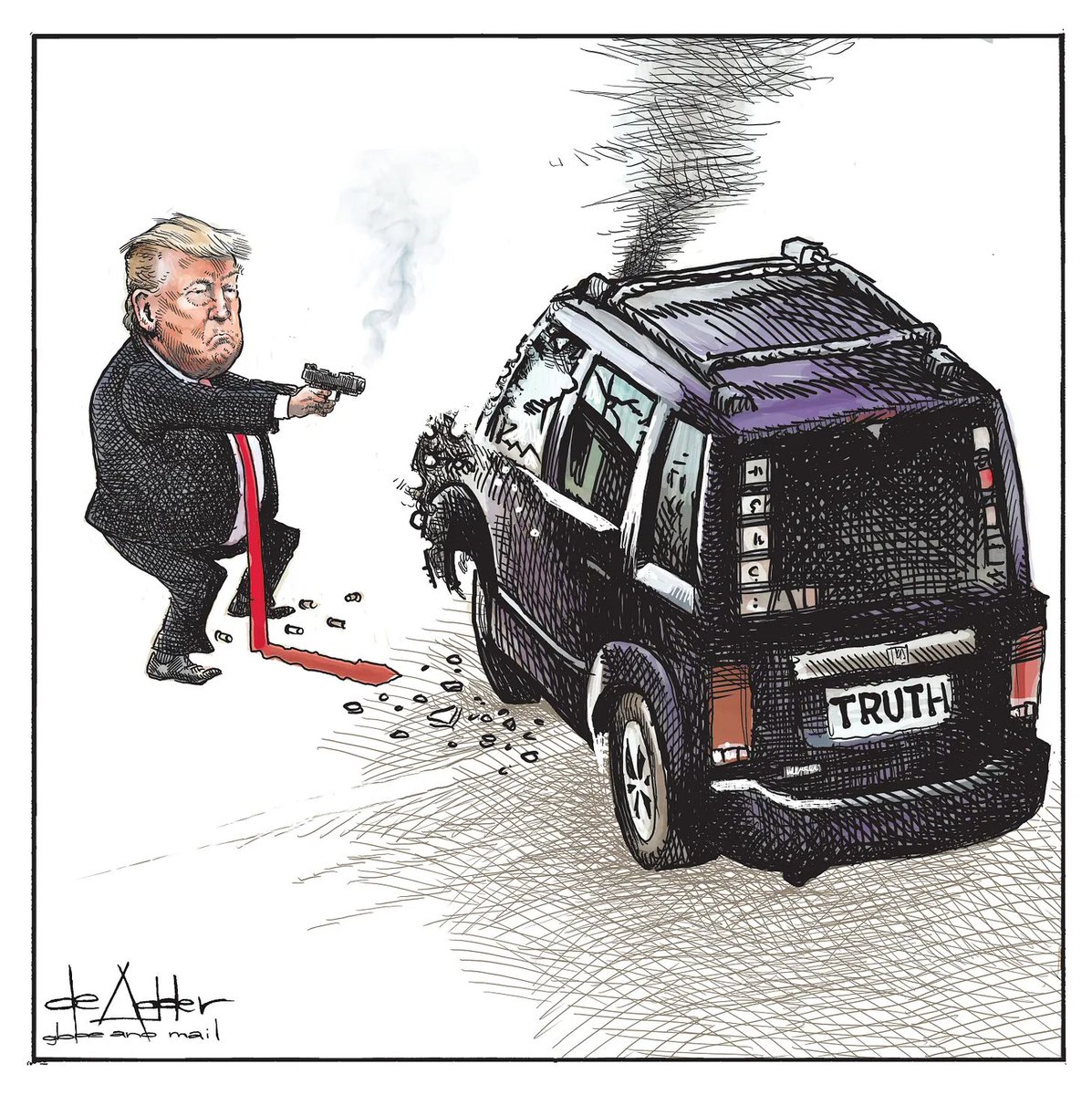 JaneotN's tweet image. Michael de Adder is a legend.

Incidentally, he was working for another Canadian newspaper and Trump got him fired. 

In Canada.