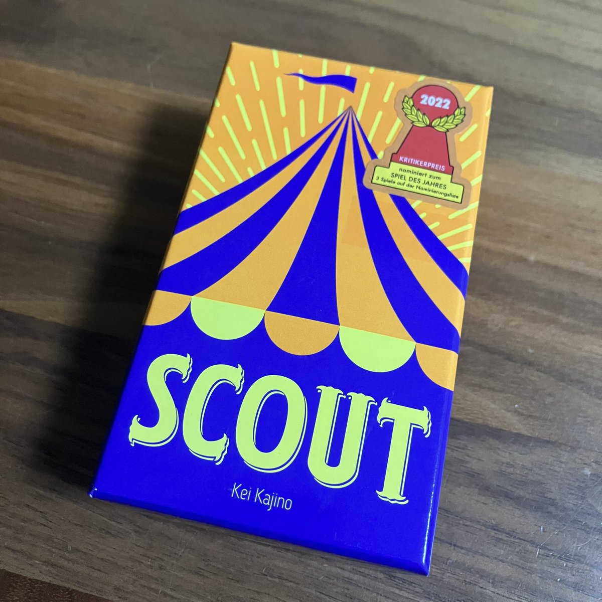 nusfrog's tweet image. サーカスの団長に任命🎪
『スカウト』

赤ポーン♟️で言うまでも無いけれど「めちゃ面白い」🤣「ひきぬけ！最高のショーのために！」という事で、相手の出したカードから団員をスカウト❗️油断してると上がれなくなる🔥並びを変えれない手札を整える為に、先を見据えていつスカウトするか悩ましい🎪✨