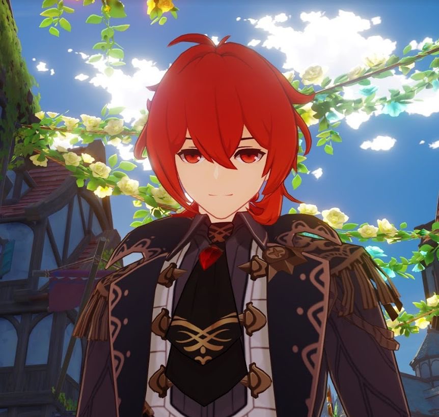 dawnvindr's tweet image. Me watching everyone get mad over leaks while this is me with my one dialogue’s worth of Diluc