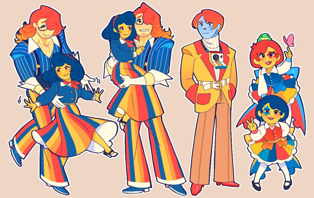 The Darling family smile ✨
But gender swap! I really wanted to draw them all together again.
If you want to see it in an AU, let me know.
#artoc #art #oc #WH #puppets #welcomehome #wallydarling