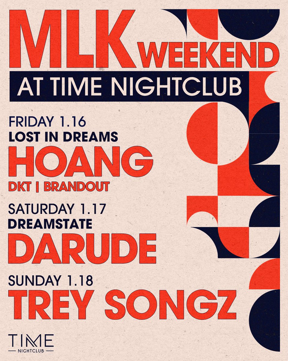 timenightcluboc's tweet image. Your perfect weekend starts here with an EPIC triple headliner! 🎶

Nab your tix now 🥳 timenightclub.com/events