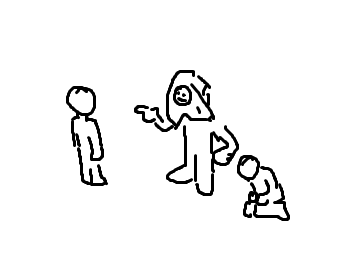 BooASpirit's tweet image. Does anyone have the photo where like one person is yelling at the other with their shirt flipped over their head and on the inside of the shirt it's another person's face and it looks vauguely like this