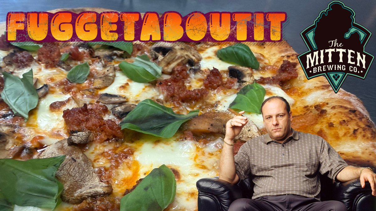 New pizza special 🔥
Fuggetaboutit — bolognese base, sausage, fresh mozz, mushrooms &amp; basil.
Gluten-free available. Limited time.