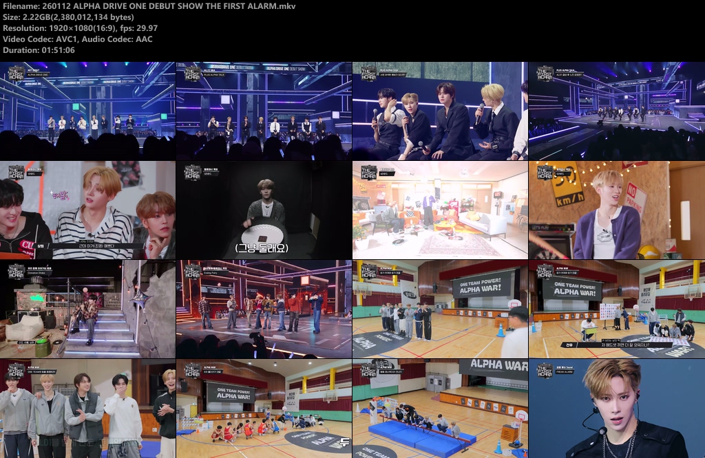 cloudsdrive's tweet image. 260112 ALPHA DRIVE ONE DEBUT SHOW THE FIRST ALARM

Subs added : eng, idn, chi, jpn, kor, spa, thai

🔗 cloudsdrive.tistory.com/50