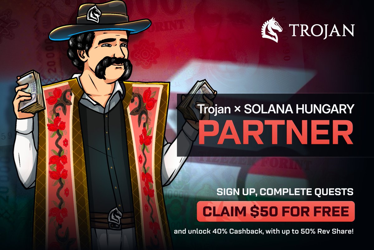 🐴 <a href="/TrojanOnSolana/">Trojan Trading</a> just launched their Terminal!

Use our ref code, make a trade, get a $50 signup bonus!

trojan.com/@solanahungary