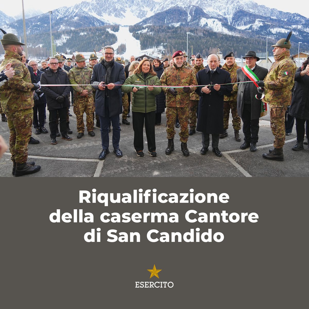 isabellarauti's tweet photo. 📰 Riqualificazione della caserma Cantore di San Candido - @Esercito
⬇️
https://t.co/a8DVSiI5gv
#Cantore #6reggimentoAlpini #JointTaskForce #Difesa #sistemaItalia #inclusione #culturadelladifesa #GSPD #mountainwarfare #ForzeArmate #GrandeFreddo #ValPusteria #AltoAdige
@GuidoCrosetto @MinisteroDifesa @SM_Difesa @ItalianAirForce @ItalianNavy @_Carabinieri_ @ana_web @InfoSanCandido