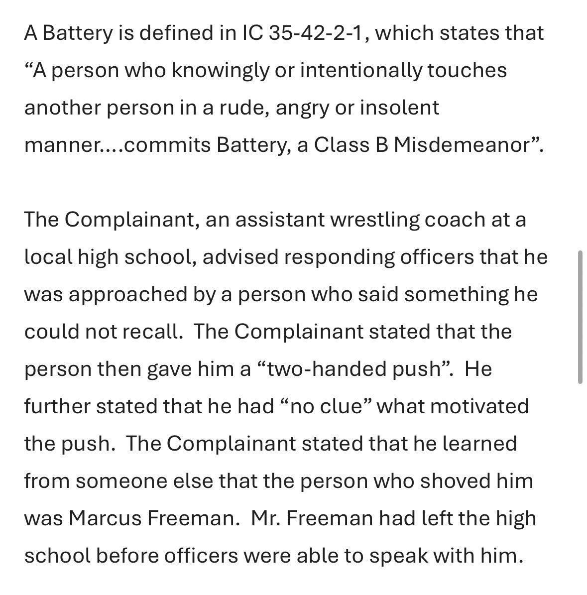 BennettWiseWSBT's tweet image. BREAKING: No charges will be filed against Notre Dame Head Coach Marcus Freeman, per the St. Joseph County Prosecutor’s Office. 

“Based on a review of all of the evidence, the State would not be able to prove beyond a reasonable doubt that a crime occurred.  While the evidence…