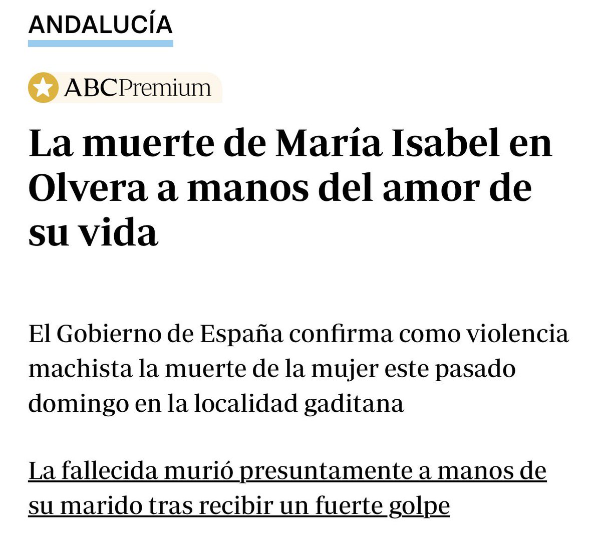 RaulSolisUE's tweet image. La mató porque la amaba. Romantización de un asesinato machista. En el año 2026 este titular de @abc_es es infame y retrata al medio que lo publica y al redactor que lo firma.