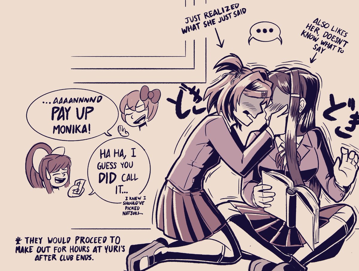 AllDDLCShips's tweet image. Natsuki just stopped being rational and became emotional #DDLC