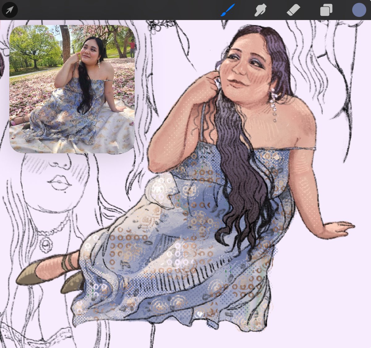 me in my blue dress ^_^